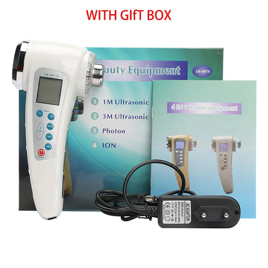 Double-headed Cavitation Ultrasonic Face Body Slimming Massager 7 Colors LED Facial Photon Herapy Skin Care Anti-wrinkle Lifting