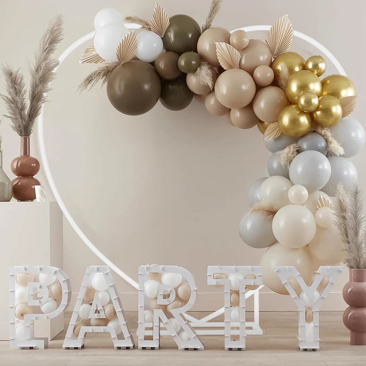 Heart Shape Metal Wedding Balloon Arch Backdrop Stand Frame Party Decoration Flowers Background Stand
