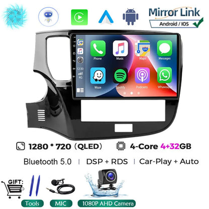 Android 14 Car Radio Multimedia Automotive Carplay Android Auto Wireless For Mitsubishi Outlander 3 2012-2018 Autoradio Stereo