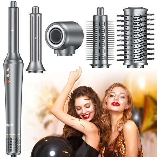 5 in 1 Multi Hair Styler Curling Iron Hair Hot Air Brush Curling High speed Hair Dryer Salon Professional Curly Hair Styler