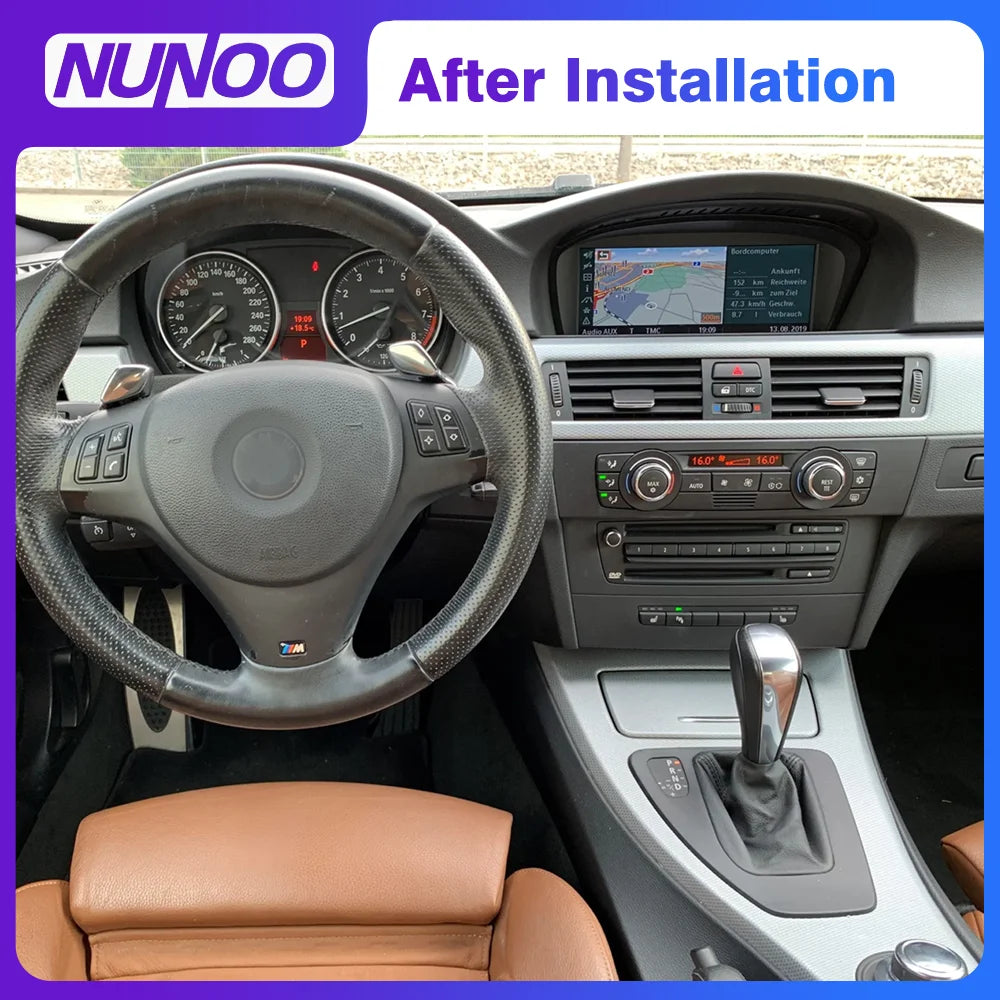 New Android 14 Wireless CarPlay Screen For BMW E60 E61 E62 E63 E90 E91 E92 2005-2012 Car Multimedia Player GPS Radio Navigation