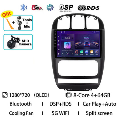 Android 15 Car Radio For Dodge Caravan 4 For Chrysler Voyager RG RS Town&Country RS 2000 - 2007 Multimedia Stereo Player NAVI BT