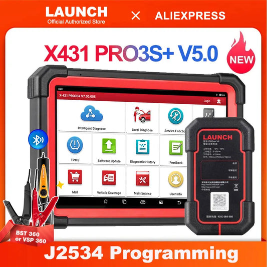 2025 LAUNCH X431 Pro3s Plus V5.0 10.1" Full System Car Diagnostic tools ECU Coding Bi-directional controal Topology Mapping