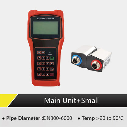 TUF-2000H Handheld Ultrasonic Flow Meter Portable Clamp-On Flowmeter Non-Invasive No Pipe Cutting