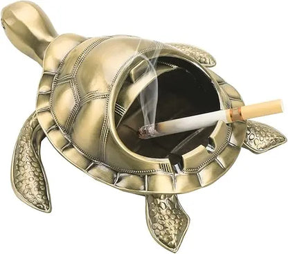 Exquisite Luxury Office or Home Tabletop Decoration Christmas Gifts Lucky  Shape gold brass Ashtray