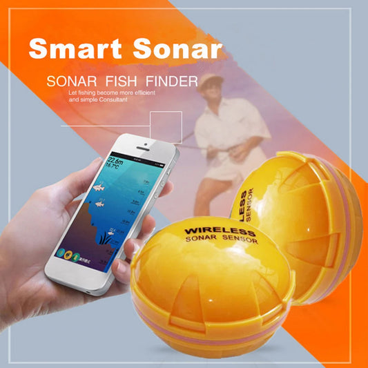 2.4GHZ WIFI Sonar Fish Finder 100M Wireless Fishing Sounder Echo Sounder Detect Finder fishing for Lake Sea Fishing IOS& Android