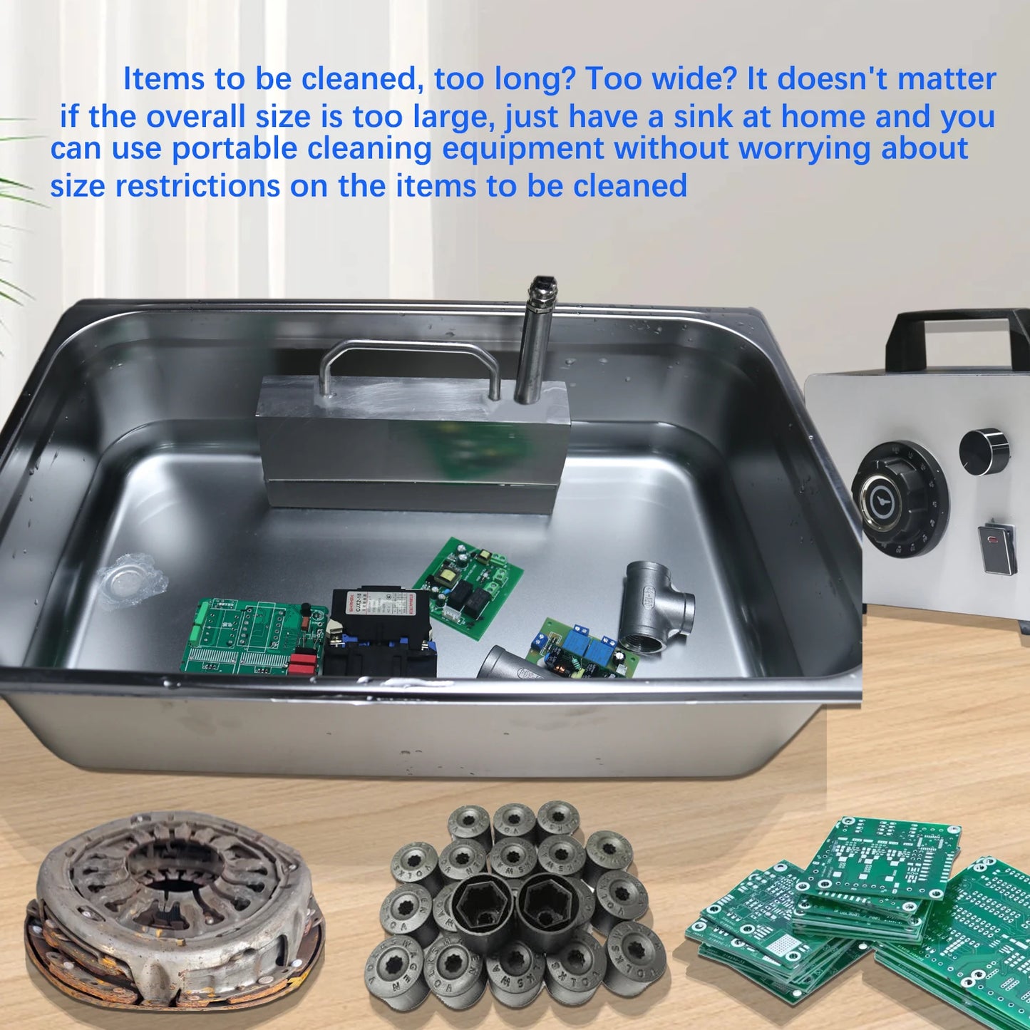 Ultrasonic Cleaner 316 Stainless Steel,3 Cleaning Mode,6L 10L 30L Portable Washing Machine,Ultraso