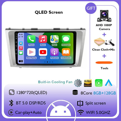 Android 14 Multimedia Player For Toyota Camry XV40 2005 - 2011 Wireless Carplay Auto Radio Car Radio 4G Navigation GPS RDS DSP