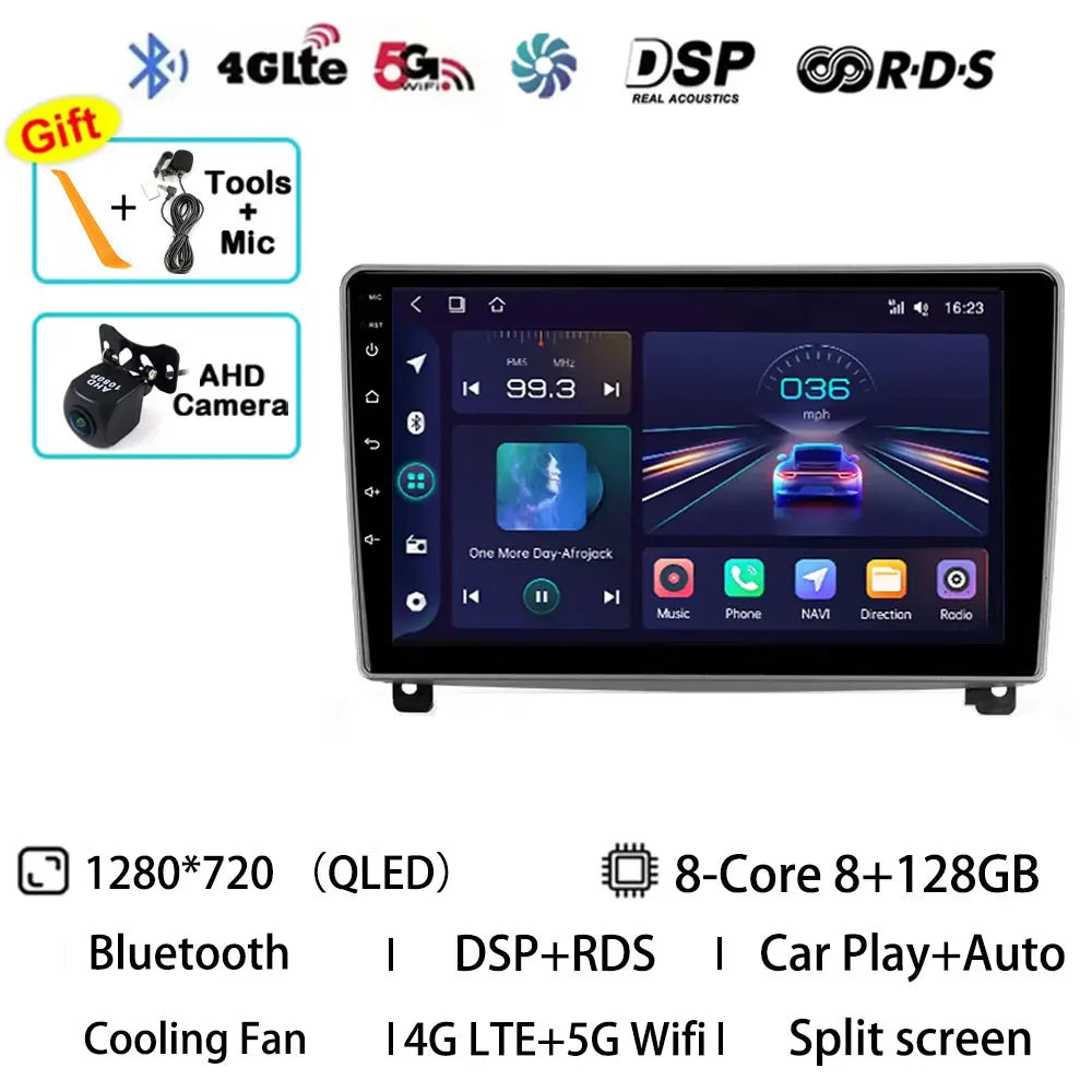 Android 15 Car Radio For Peugeot 407 1 2004 - 2011 GPS Multimedia Player Navi Wireless Carplay DSP BT Head Unit 360 Camera Video