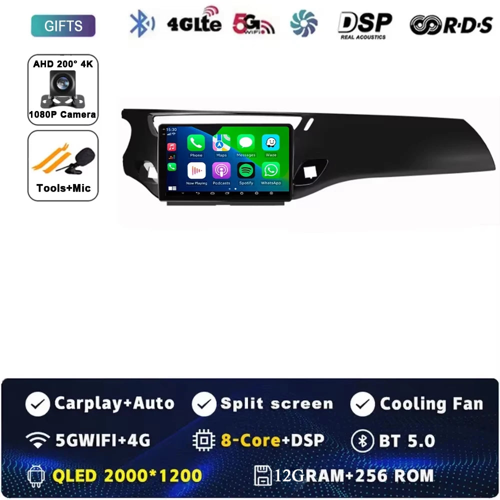Car Radio Carplay Android 15 For Citroen C3 DS3 2010 - 2016 Navigation GPS Android Auto Multimedia Player Stereo 4G Wifi No 2din