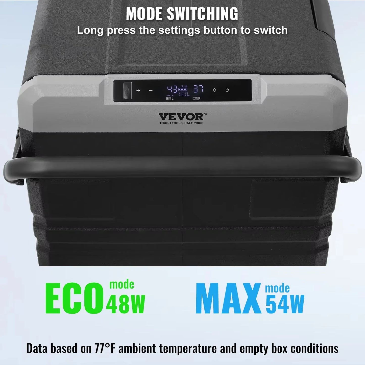 VEVOR 36L 40L 50L 58L 95L 115L Car Refrigerator, 12 Volt,  Dual Zone Portable Freezer, Compressor Cooler for Home Camping RV Car
