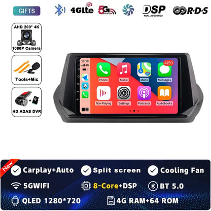 Android 15 Carplay Auto For Peugeot 2008 208 2019 2020 2021 2022 Car Radio Multimedia Video Player Navigation GPS  No 2Din 2 Din
