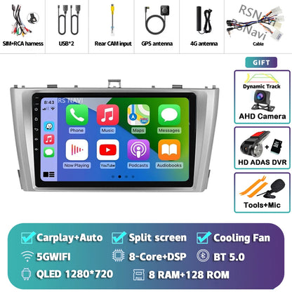 Android 14 Car Radio For Toyota Avensis T27 2009 - 2015 Navigation GPS Multimedia Player Stereo wifi+4G Carplay auto video 2din