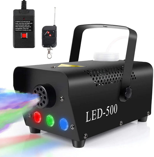 Professional RGB Led Lights 500W Remote Control DJ Stage Smoke Machine Fog Machine 1 Buyer power tools