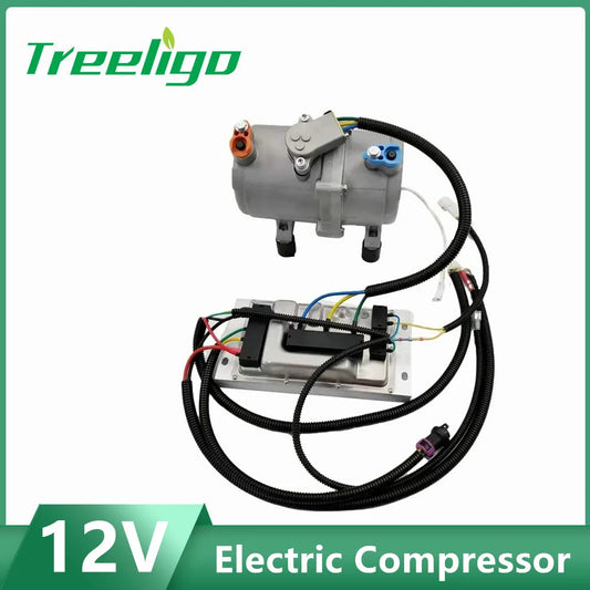 Car Electric Air Conditioner A/C air Conditioning Compressor Set 12V With Control Panel for Truck Bus Automotive Boat Tractor