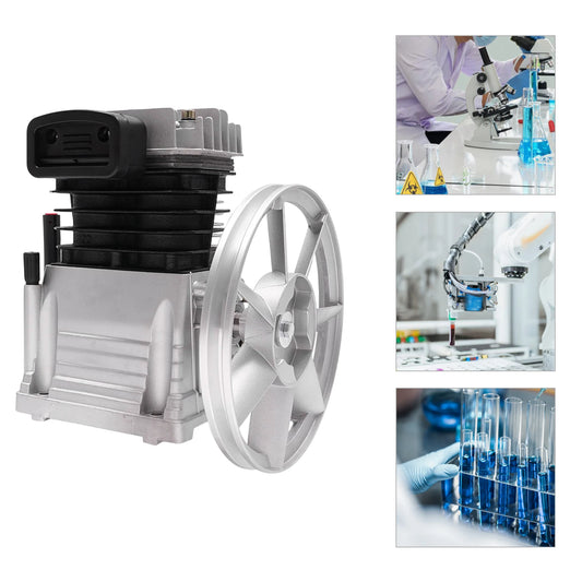 3HP Air Compressor Pump Head Piston Compressor Dual Cylinder Design 960rpm Outstanding Heat Dissipation Low Noise