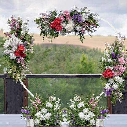 Heart Shape Metal Wedding Balloon Arch Backdrop Stand Frame Party Decoration Flowers Background Stand