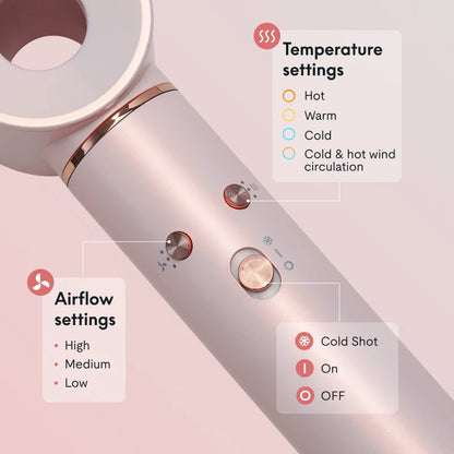 5-in-1 Multi-Functional Hair Dryer: Fast Drying, Intelligent Heat Control  600 Million Negative Ions for Frizz-Free Styling