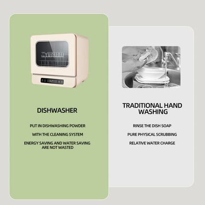 Kitchen Intelligent Lavavajillas Dishwasher Automatic Portable Disinfection Dishwasher Countertop