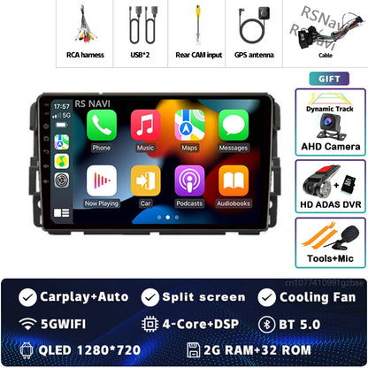 Android 14 Carplay Car Radio for Chevrolet Silverado Impala GMC Yukon Acadia Sierra Multimedia Video Player Navigation Stereo BT