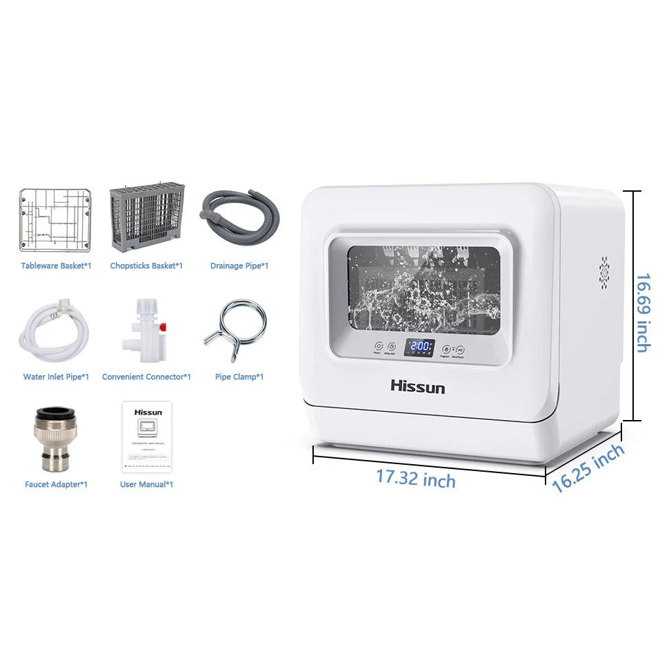 110V Cross border Export Desktop Household Non Installation Fully Automatic Dishwasher Intelligent