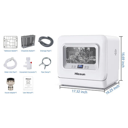 110V Cross border Export Desktop Household Non Installation Fully Automatic Dishwasher Intelligent