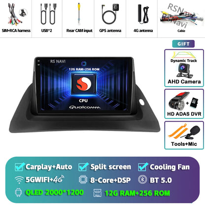 Android 14 Carplay Car Radio For Renault Kangoo 2009 2012 2015 2016 2017 2018 Multimedia Video Player Navigation Stereo 2din DSP