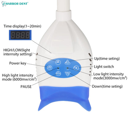Dental Teeth Whitening Lamp Accelerator Portable LED Cold Light Teeth Bleaching Machine  Desk Teeth Whitening Light Lamp
