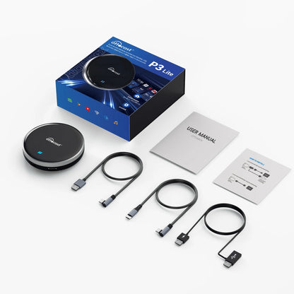 OTTOCAST P3 Lite OttoAiBox Android Ai Box Wireless CarPlay Android Auto Car Accessories Smart TV Box for Play Store 2024 New