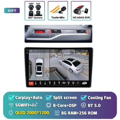 Android 14 Carplay Car Radio Multimedia For Citroen C5 2008 2009 2010 -2017 navigation video DVD Autoradio Stereo 2din Head Unit