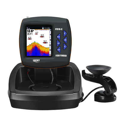 LUCKY FF918-C180 Remote Control Bait Boat Fish Finder 3.5" LCD perating range 300m Depth Range 100M Wireless