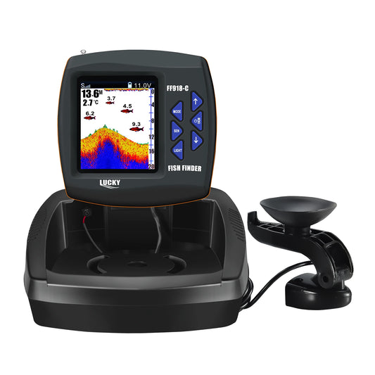 LUCKY FF918-C180 Remote Control Bait Boat Fish Finder 3.5" LCD perating range 300m Depth Range 100M Wireless