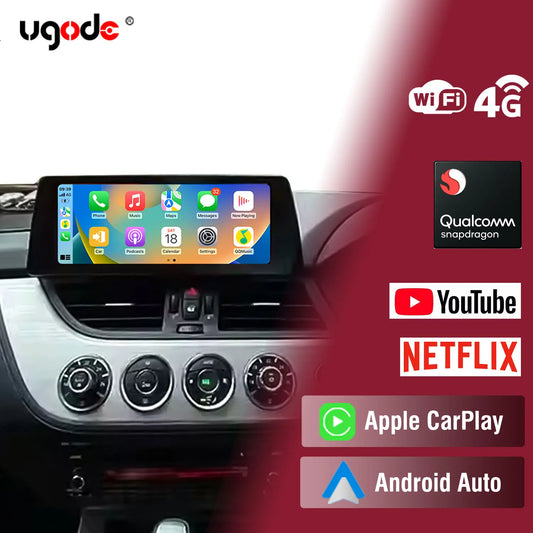 Ugode 12.3'' Android 13 Screen Display Wireless CarPlay Head Unit AUTO For BMW Z4 E89 Car Multimedia Video Players GPS Bluetooth