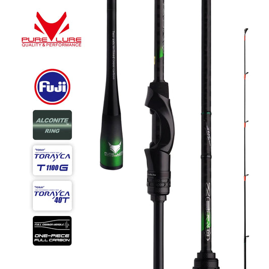 PURELURE ZERO Small Bait Light High Carbon Long Throwing Rod Rock Fishing Spinning Trout Rod BFS Fishing Casting UL  Stream Bass