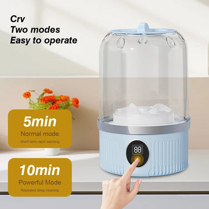 Wireless Washing Machine Portable Travel Underwear And Socks Cleaner 1L mini Clothes Washing Machi