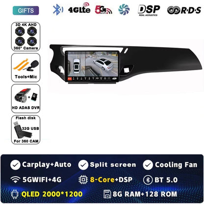 Car Radio Carplay Android 15 For Citroen C3 DS3 2010 - 2016 Navigation GPS Android Auto Multimedia Player Stereo 4G Wifi No 2din