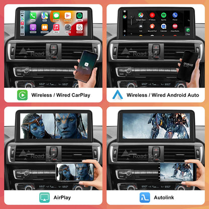1920*720 Wireless Carplay Multimedia Screen Android Auto For BMW 1 2 3 4 Series F20 F21 F22 F23 F45 F30 F31 F33 F36 NBT System