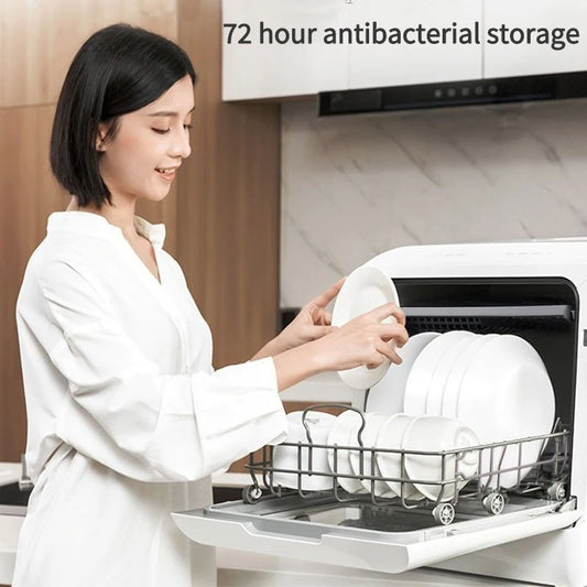 Automatic Intelligent Table Dishwasher Vegetable And Fruits Integrated 220V 50Hz Portable Dishwash