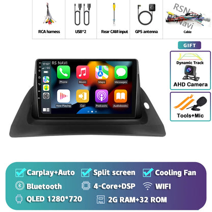 Android 14 Carplay Car Radio For Renault Kangoo 2009 2012 2015 2016 2017 2018 Multimedia Video Player Navigation Stereo 2din DSP