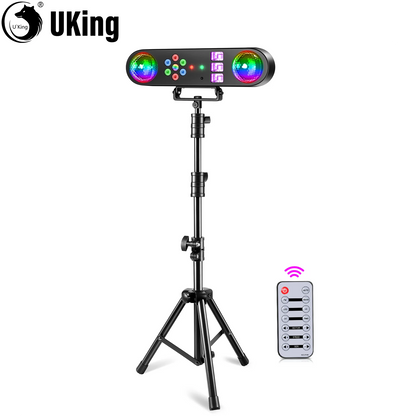 U`King 30W Mini Stage Disco Light Rotating Magic Ball Light With Bracket Remote Control Stage Lighting For KTV Christmas Party
