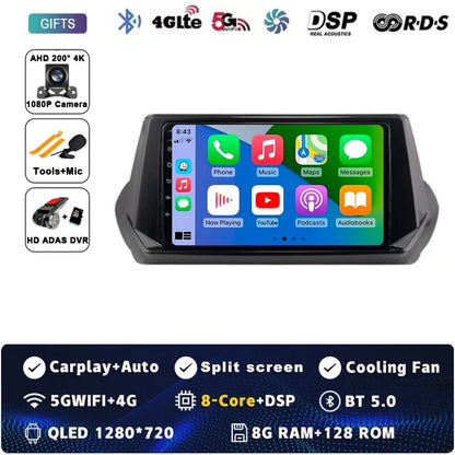 Android 15 Carplay Auto For Peugeot 2008 208 2019 2020 2021 2022 Car Radio Multimedia Video Player Navigation GPS  No 2Din 2 Din