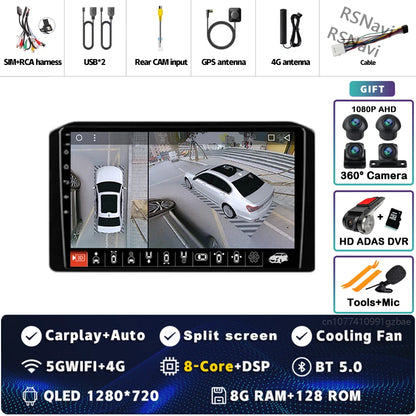 Android 14 Car Radio For Mitsubishi Xpander 2021 2022 Navigation GPS Multimedia Video Player Stereo wifi+4G Carplay Qualcomm DSP