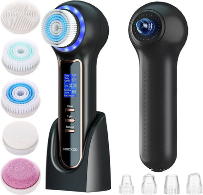 Electric Blackhead Remover Vacuum Suction Facial Cleansing Brush Rechargeable Face Brush Facial Pore Cleanser Skin Care Machine