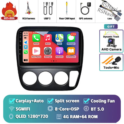 Android 14 Carplay Auto Car Radio For Honda CRV CR-V 1997-2001 Multimedia Video Player GPS Navigation Autoradio Stereo 2 Din DSP