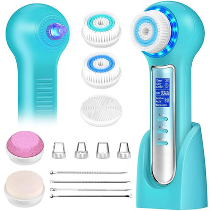 Electric Blackhead Remover Vacuum Suction Facial Cleansing Brush Rechargeable Face Brush Facial Pore Cleanser Skin Care Machine