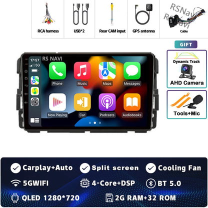 Android 14 Carplay Car Radio for Chevrolet Silverado Impala GMC Yukon Acadia Sierra Multimedia Video Player Navigation Stereo BT