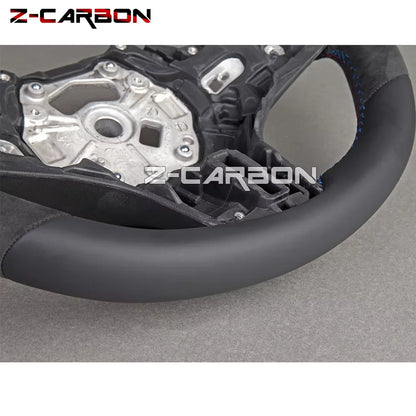Full Leather Steering Wheel For BMW M3 M4 1-4 Series X1-X6 F20 F21 F22 F30 F31 F32 F80 F87 Alcantara Leather Steering Wheel