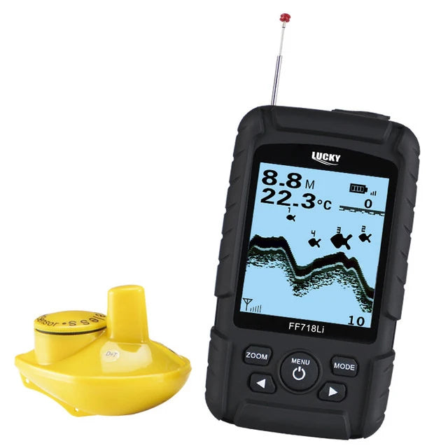 Lucky FF718Li-W Wireless Fish Finder Sonar Real Waterproof with RU EN User Manual