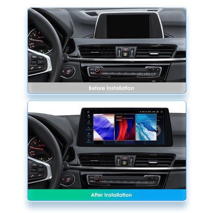 BMW     Android Auto Apple Carplay Bluetooth Wifi 4+32GB RDS DPS 10.33" Car Stereo Radio Head Unit GPS Navigation Player For BMW X1 F48 2016-2017 NBT