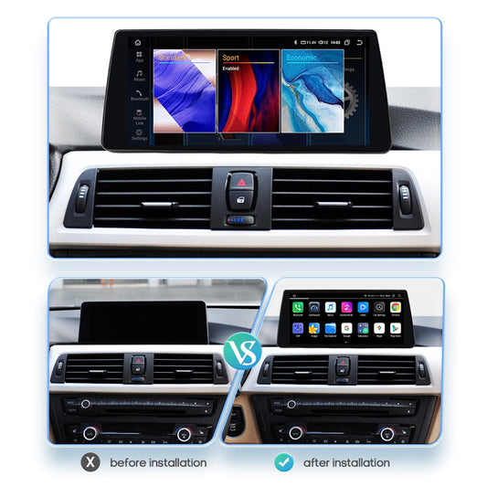 BMW     10.33" Touch Screen Android 12 Apple Carplay 4+32GB Wifi Car Stereo Radio Head Unit GPS Navigation Player For BMW 3 Series F30 F31 2013 2014 2015 2016 2017 NBT